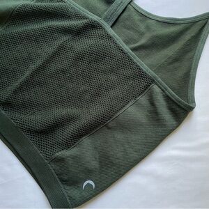 Women’s Zyia Active Cleo Mesh Back Activewear Ribbed Tank Top Size XL Green